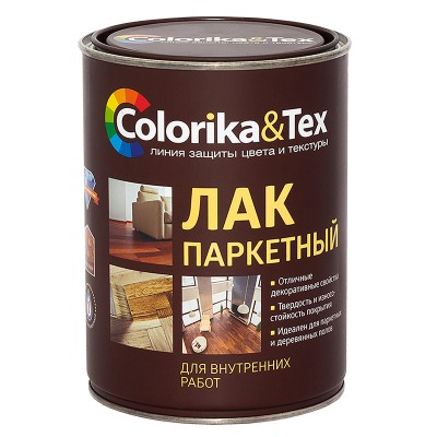 Лак паркетный матовый "Colorika&Tex" 0,8 л